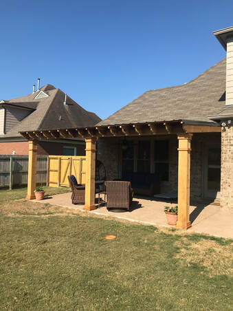 newly installed covered patios